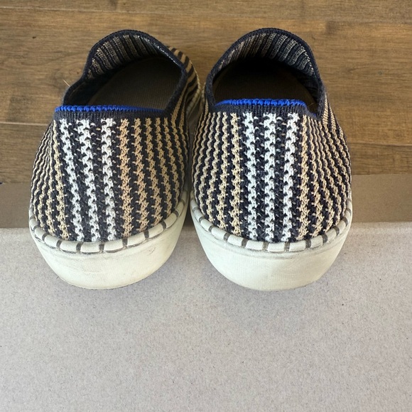 Rothy’s Women’s The Original Slip On Sneaker Hemp Size 7 Toffee Stripe - Picture 3 of 9